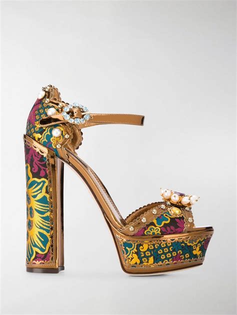 dolce gabbana sandal sale|dolce and gabbana platform heels.